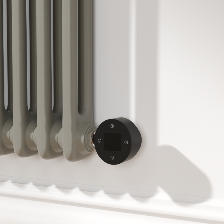 Smoked Stone Horizontal Smart Electric Radiator with Wi-Fi Thermostat - 1200W - H400xW830mm - Bathroom Safe - Image 4