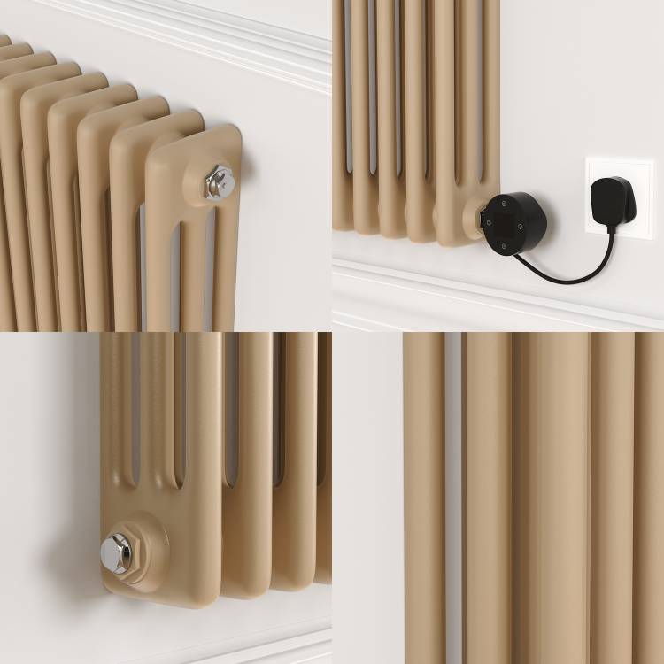 Elk Brown Horizontal Smart Electric Radiator with Wi-Fi Thermostat - 1200W - H400xW1190mm - Bathroom Safe - Image 5