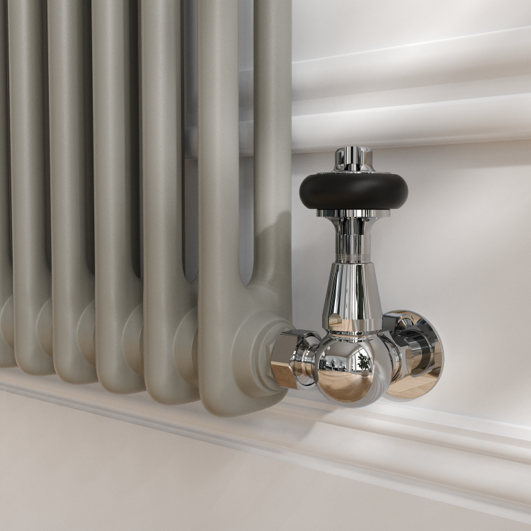 Reggio Smoked Stone Horizontal Double Column Traditional Radiator 600x1010mm 3462 BTU - Cast Iron Style - Image 4