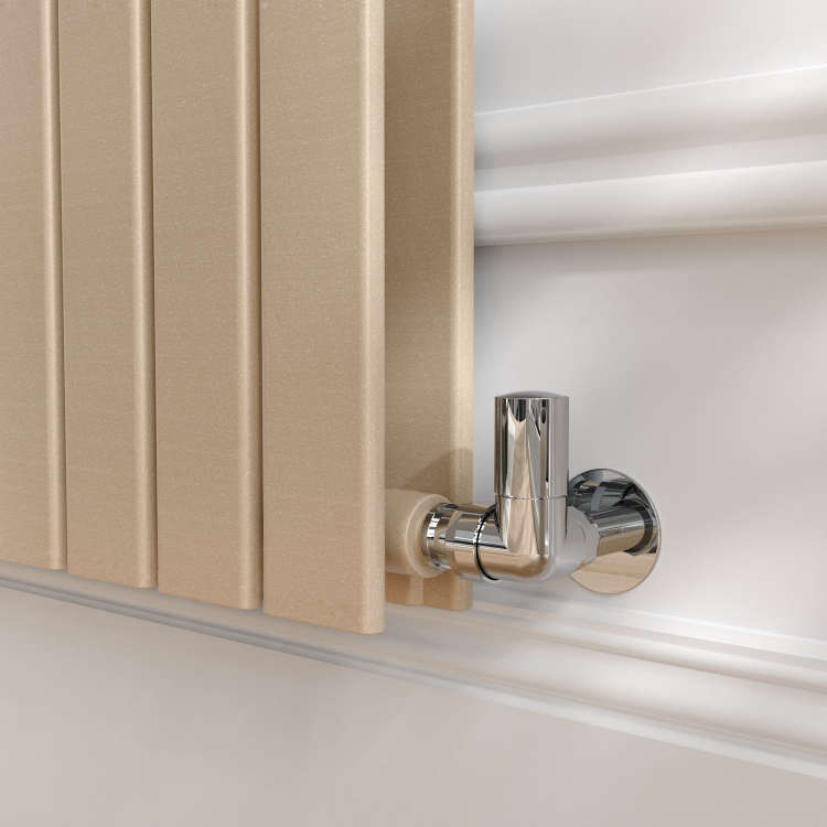 Riace Cleopatra Horizontal Flat Designer Radiator 600x1156mm Double Panel 4370 BTU - Image 4