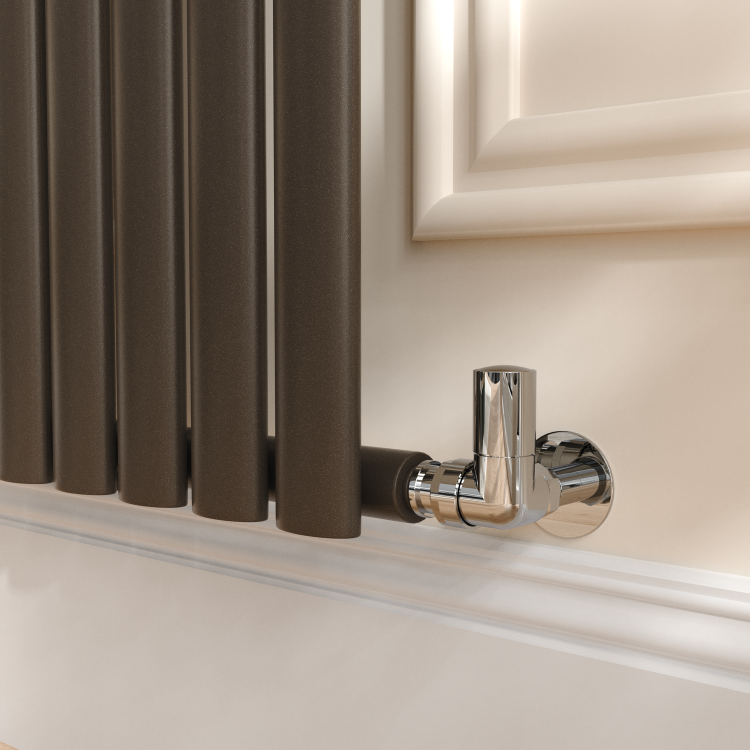 Sorrento Russet Horizontal Oval Designer Radiator 600x1416mm Single Panel 3783 BTU - Image 4