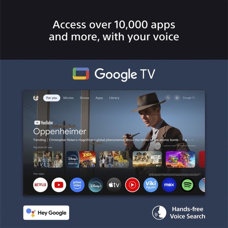 Sony BRAVIA XR K55XR8M25BP 55" 4K Ultra HD Smart OLED TV HDR Dolby Vision & Google TV - Image 4