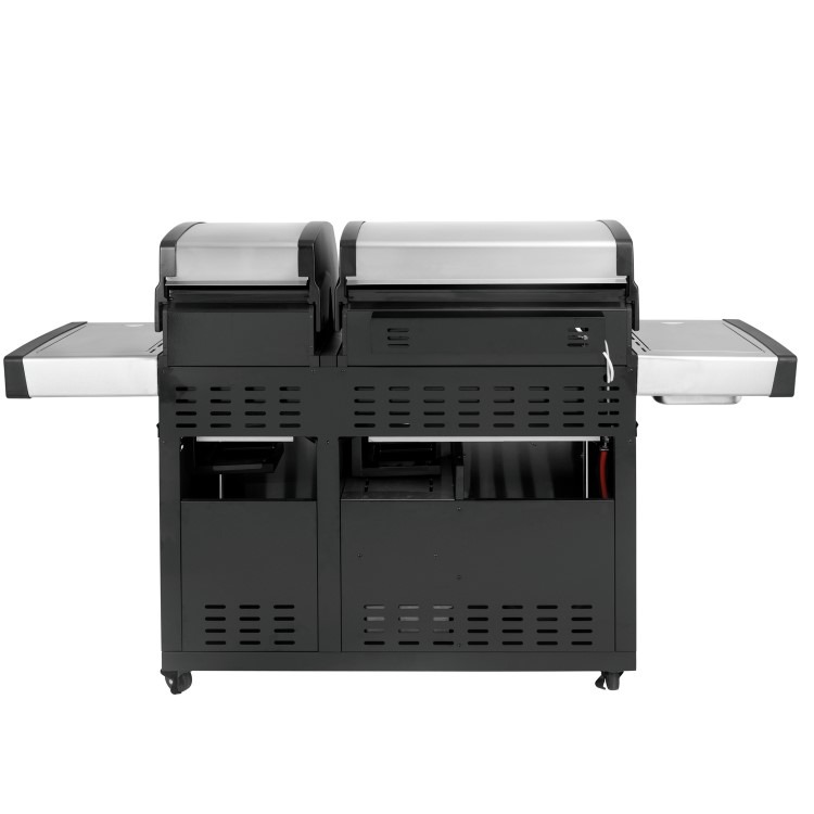 Monster Grill 6 Burner Double Header Gas BBQ - Stainless Steel - Image 5