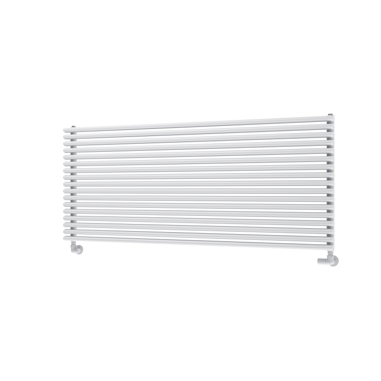 Ventura Linea White Oval Unique Designer Radiator 595x1400mm Single Panel 4498 BTU - Horizontal Bars - Image 5