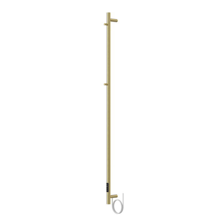 Brass Vertical Electric Towel Radiator 1600 x 73mm - Sagaro - Image 4