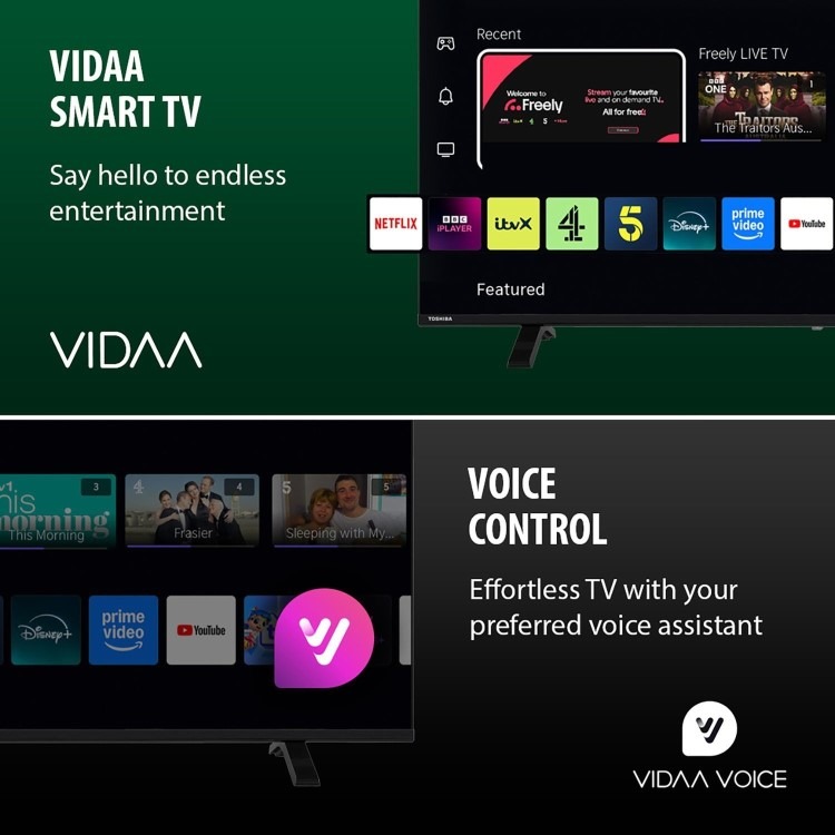 Toshiba 55UV1563DB 55 Smart 4K HDR LED TV – Dolby Vision & Freely Streaming - Image 6