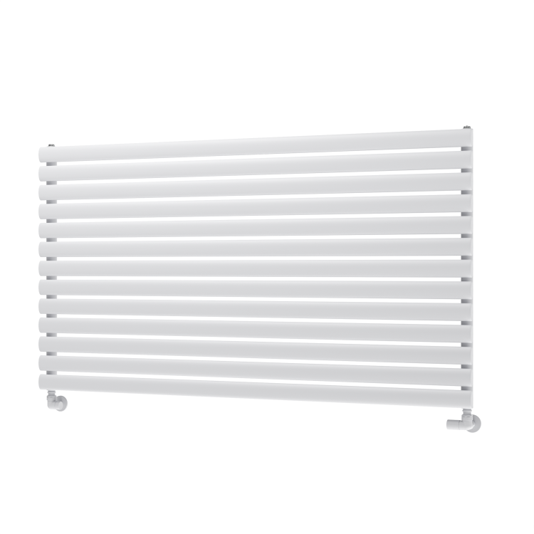 Sorrento Linea White Oval Designer Radiator 767x1400mm Single Panel 4311 BTU - Horizontal Bars - Image 5