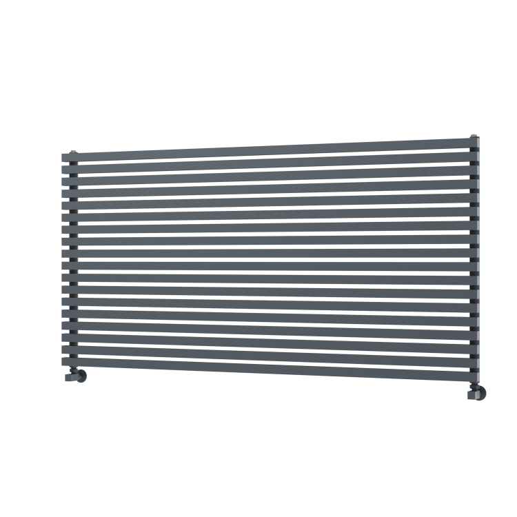 Ravello Linea Dark Grey Anthracite Square Designer Radiator 810x1600mm Single Panel 5908 BTU - Horizontal Bars - Image 5