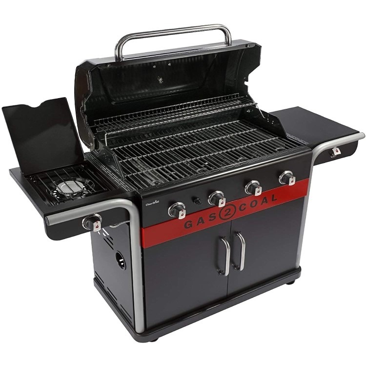 Char-Broil Gas2Coal 2.0 440 - 4 Burner Dual Fuel Gas & Charcoal BBQ Grill - Image 4