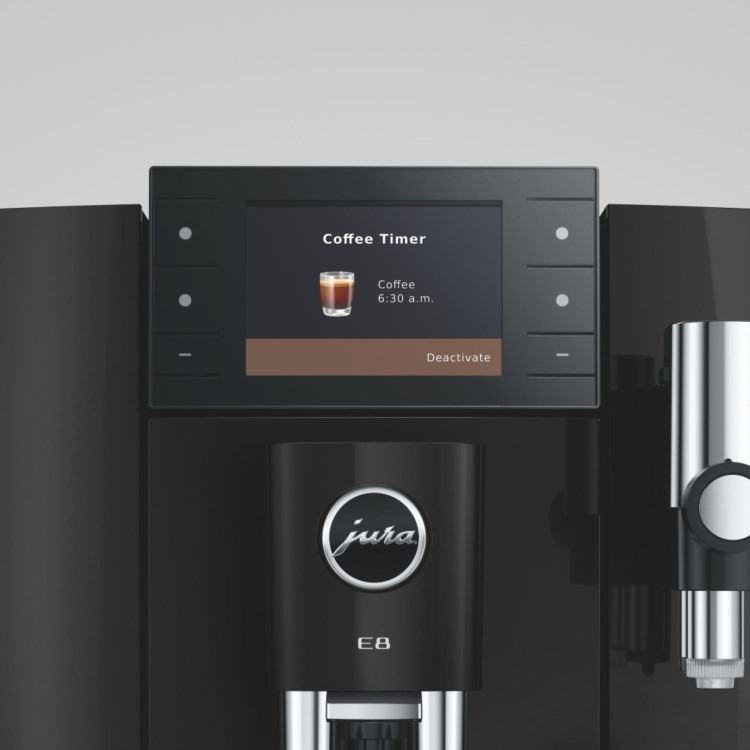 Jura E8 Bean-to-Cup Coffee Machine 15842- Piano Black - Image 6