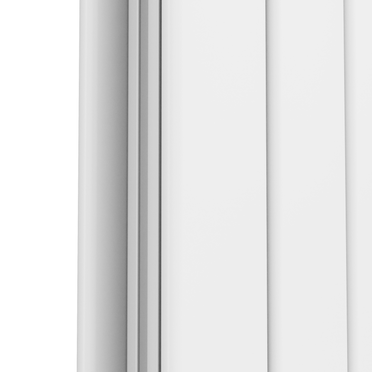 Eco Eleganza White Horizontal Flat Designer Aluminium Radiator 600x975mm Double Panel 3973 BTU - Image 6