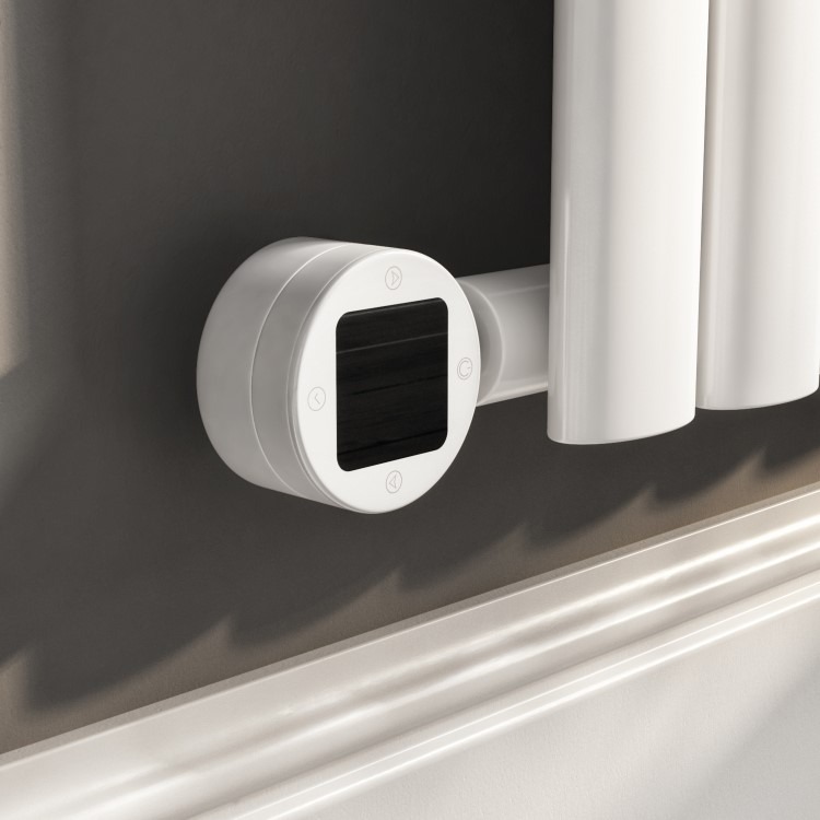 White Horizontal Smart Electric Radiator with Wi-Fi Thermostat - 1200W - H600xW1003mm - Bathroom Safe - Image 6
