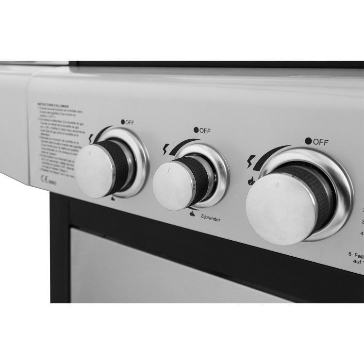 Boss Grill Premium Dual Fuel - 2 Burner Dual Fuel BBQ Grill with Side Burner - Stainless Steel - Image 5