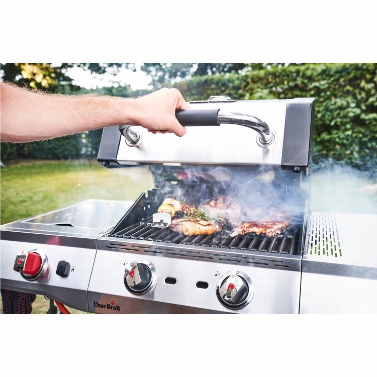 Char-Broil Advantage PRO S 2 - 2 Burner Gas BBQ Grill with Side Burner - Silver - Image 8