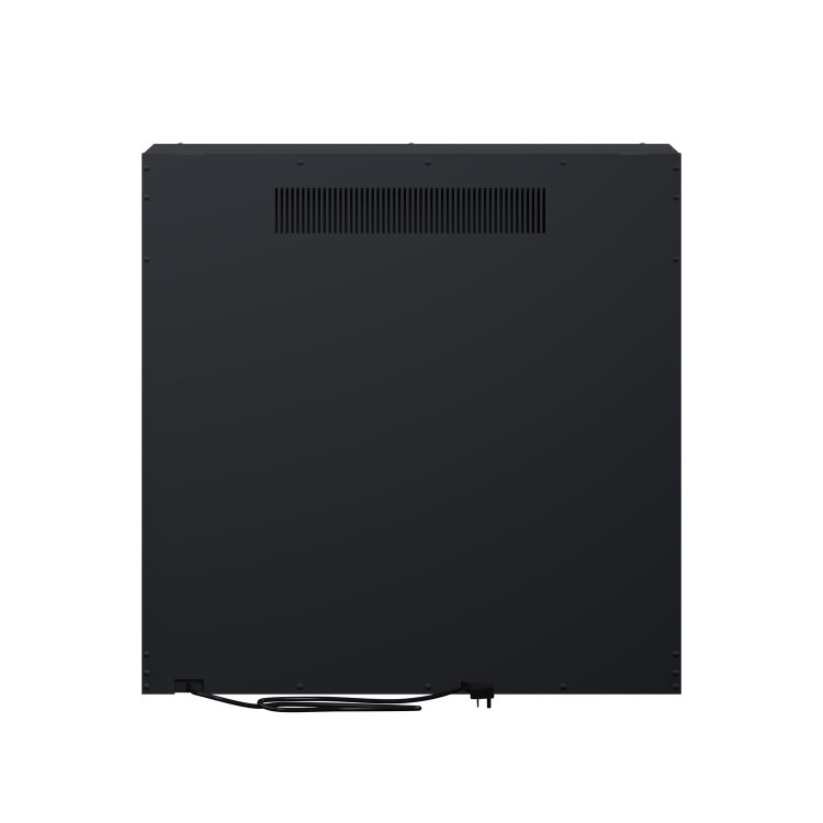 Black 3-Sided Inset Electric Media Wall Smart Fire Place - 30 Inch - AmberGlo - Image 7