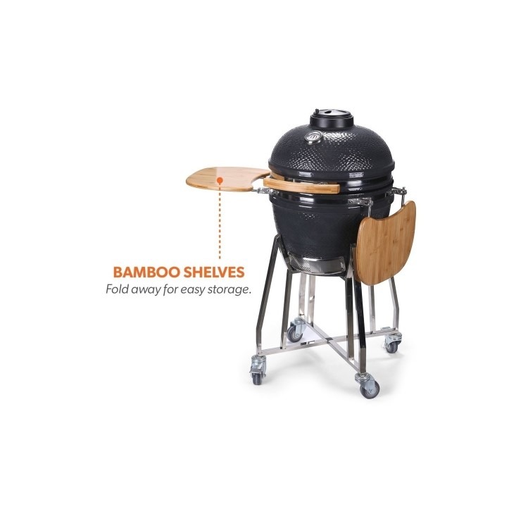 Boss Grill The Egg - 18 Inch Ceramic Kamado Style Charcoal Egg BBQ Grill - Image 7