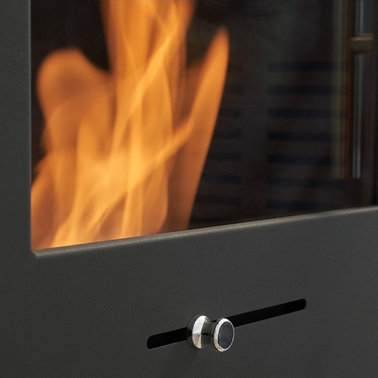 Prebuilt Media Wall with Bioethanol Log Burner-Style Fireplace - Acantha OKO S1 - Image 8