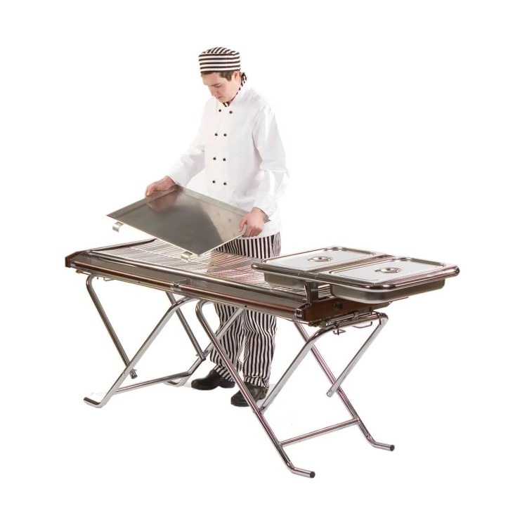 Cinders TG160 Classic Slimfold Dual Zone Gas Barbecue - Twin Grill - Image 8