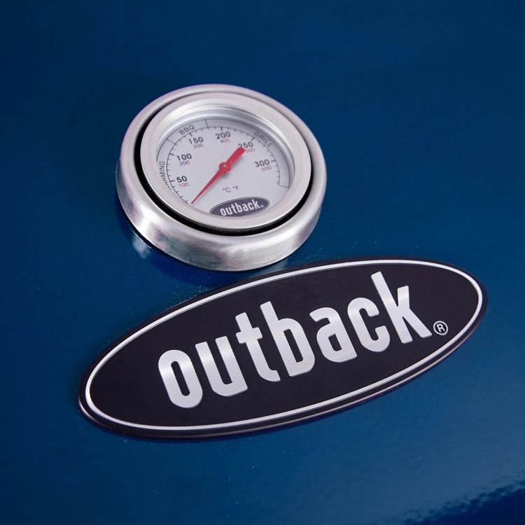 Outback Meteor - 4 Burner Gas BBQ Grill with Side Burner - Blue - Image 9