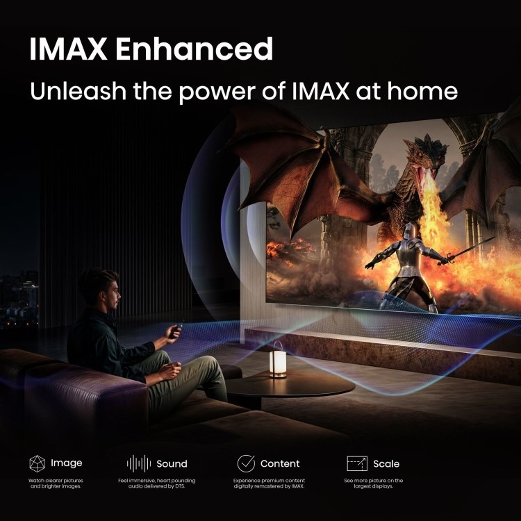 Hisense A85QTUK 65 inch Smart 4K Ultra HD Mini-LED TV - Image 9