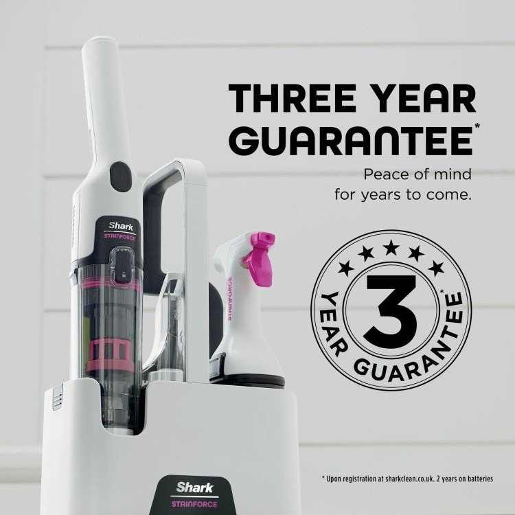 Shark HX100UKT Stainforce Cordless Handheld Vacuum Cleaner. Lightweight portable and powerful with pet hair tool - Image 8