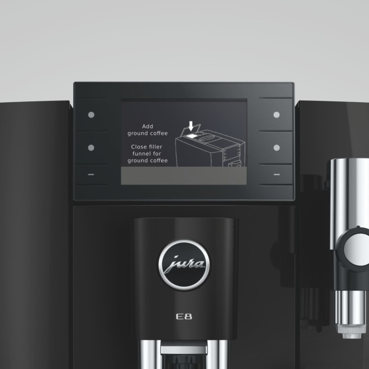 Jura E8 Bean-to-Cup Coffee Machine 15842- Piano Black - Image 9