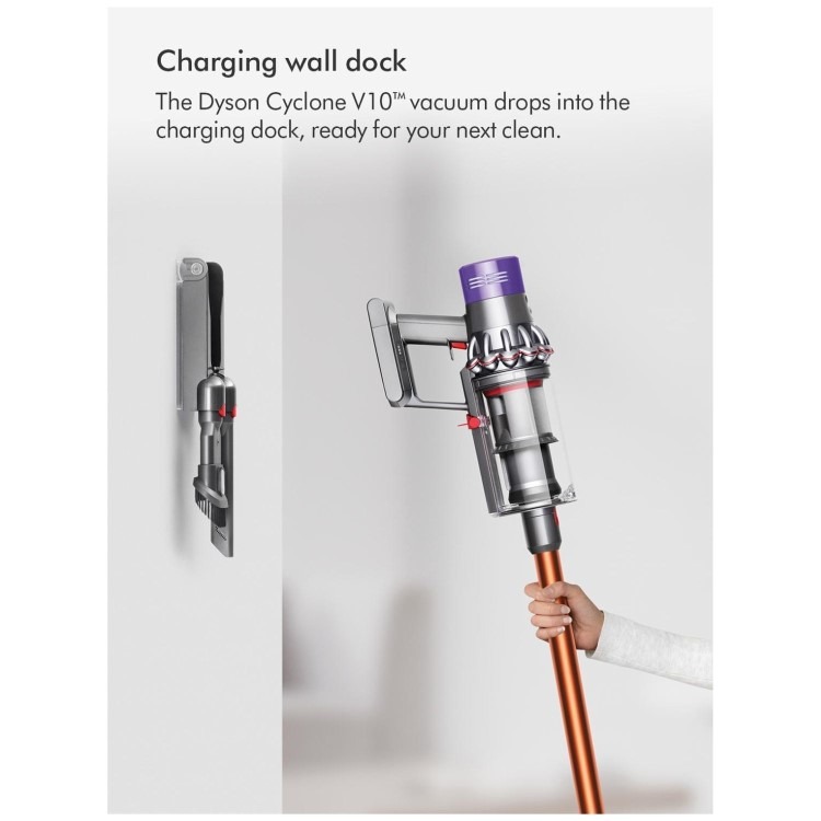 Dyson Cyclone V10 Submarine Cordless Vacuum Cleaner Nickel Copper – Wet & Dry Vacuum 150AW Suction 60 Min Runtime - Image 9