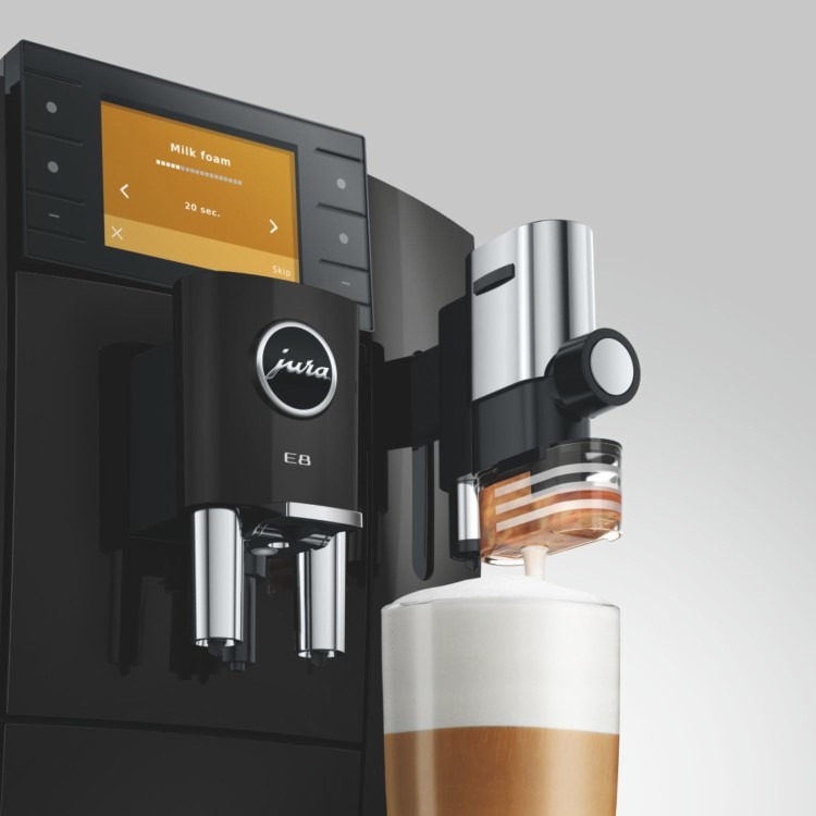 Jura E8 Bean-to-Cup Coffee Machine 15842- Piano Black - Image 10