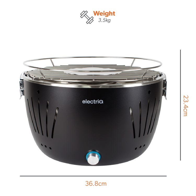 electriQ Portable Smokeless BBQ - Lotus Style with Fan - Image 10