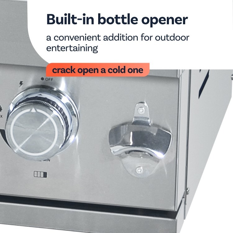 Monster Grill 4 Burner Built-In Gas BBQ - Stainless Steel - Image 11