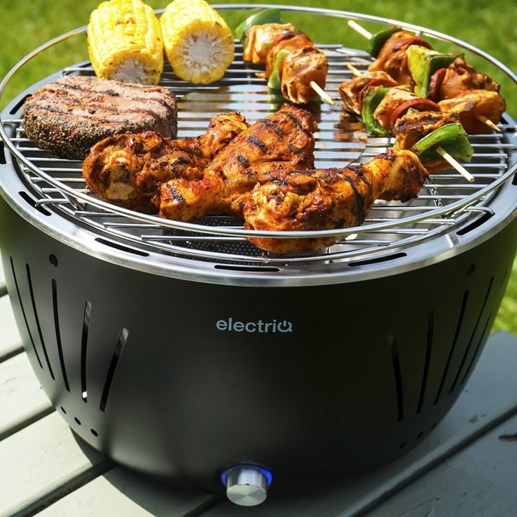 electriQ Portable Smokeless BBQ - Lotus Style with Fan - Image 11