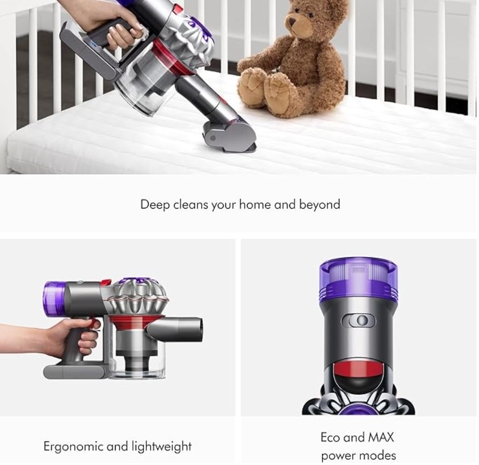 Dyson Car+Boat Handheld Vacuum Cleaner - Silver - Image 11