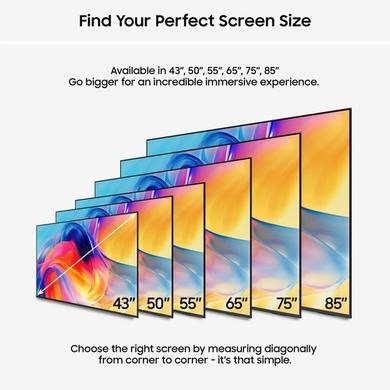 Samsung UE85M70HAKXXU 85" Mini LED 4K Ultra HD Smart TV with Tizen OS Vision AI Gaming Hub HDR Object Tracking Sound Lite TV - Image 3