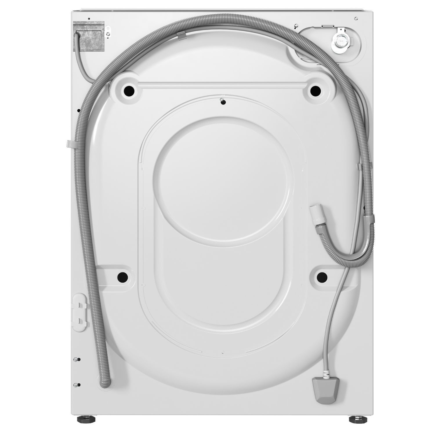 Indesit Push&Go 7kg Wash 5kg Dry 1400rpm Integrated Washer Dryer - Quiet, Steam - White - Image 2