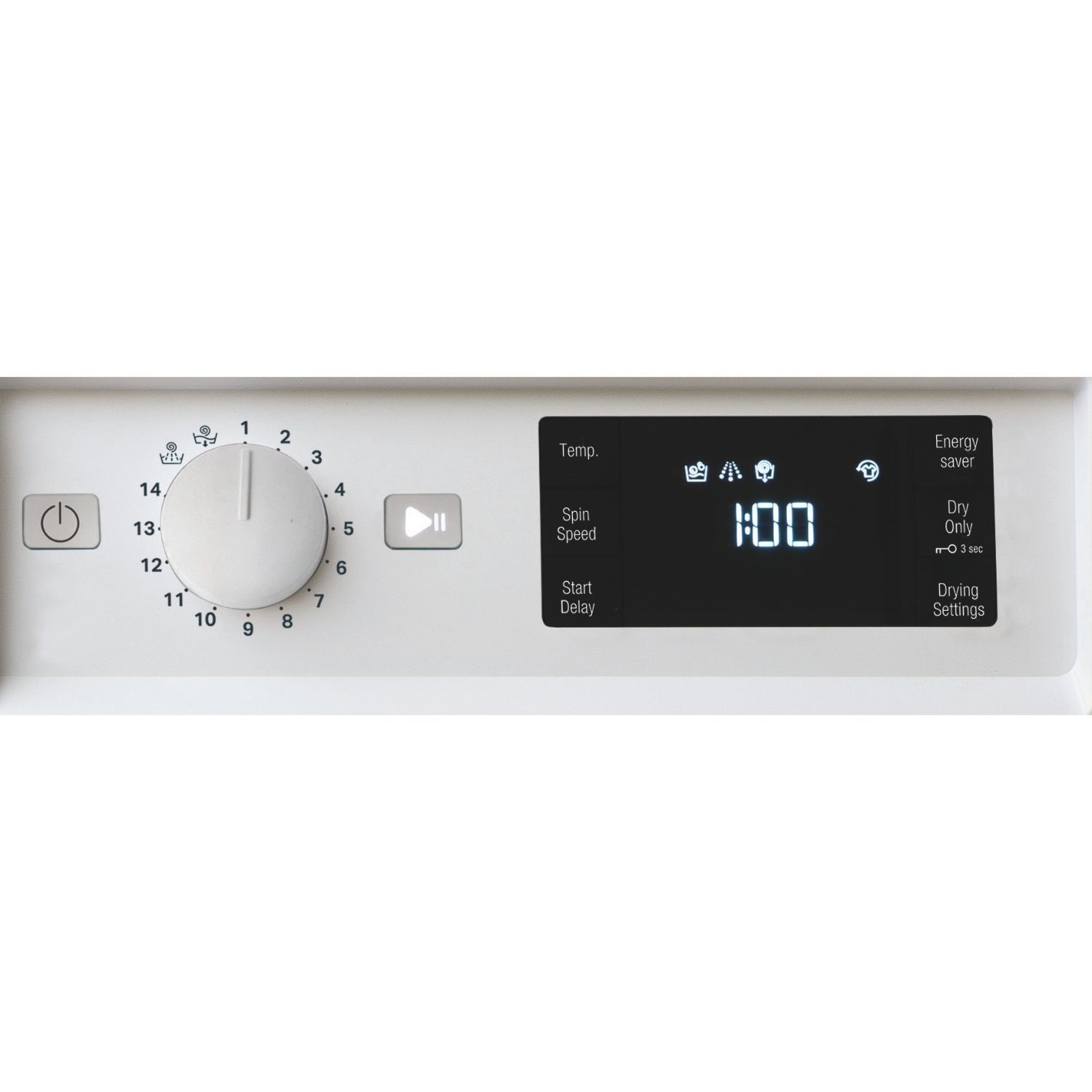 Indesit Push&Go 7kg Wash 5kg Dry 1400rpm Integrated Washer Dryer - Quiet, Steam - White - Image 5