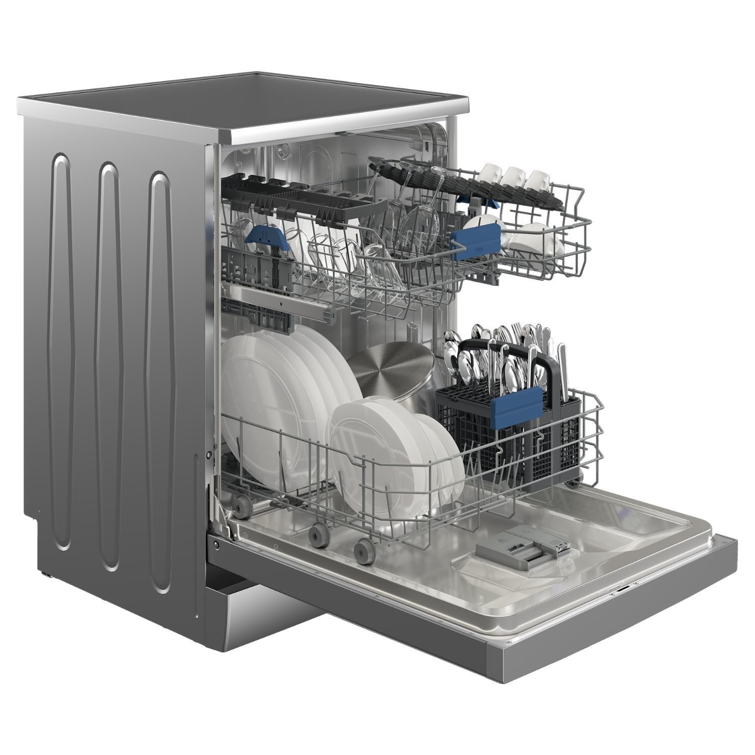 Beko HygieneIntense Freestanding Dishwasher - Quick&Shine Silver - Image 4