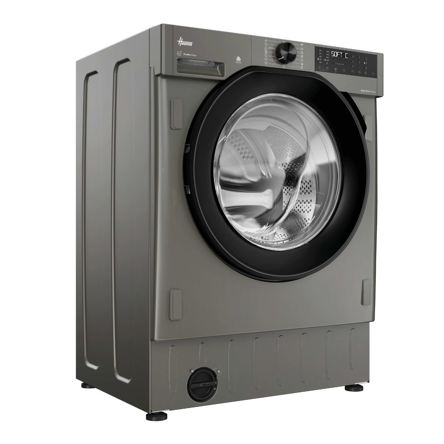 Hoover H-Wash & Dry 400 Pro 9kg Wash 6kg Dry 1600rpm Integrated Washer Dryer - Anthracite Grey - Image 2