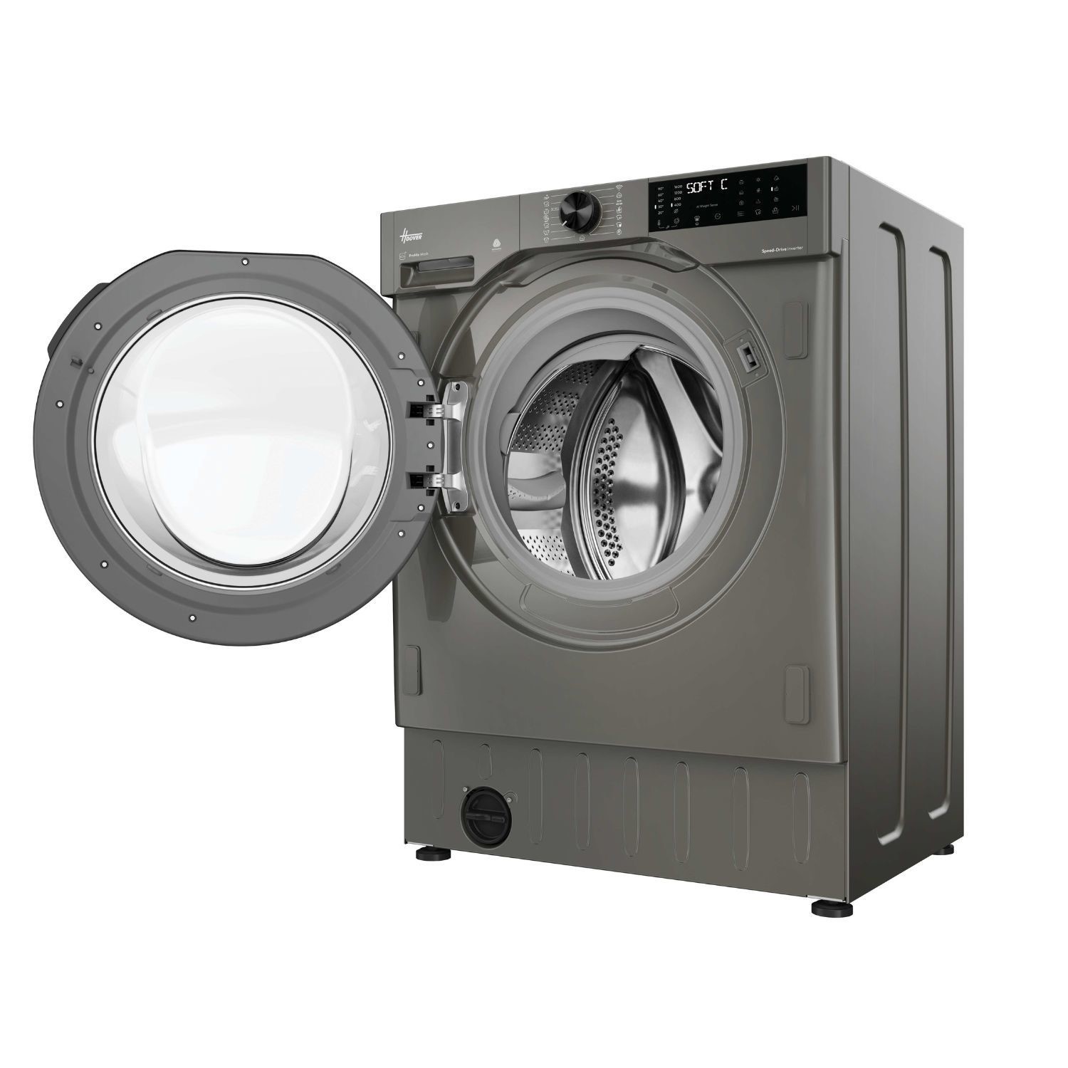 Hoover H-Wash & Dry 400 Pro 9kg Wash 6kg Dry 1600rpm Integrated Washer Dryer - Anthracite Grey - Image 8