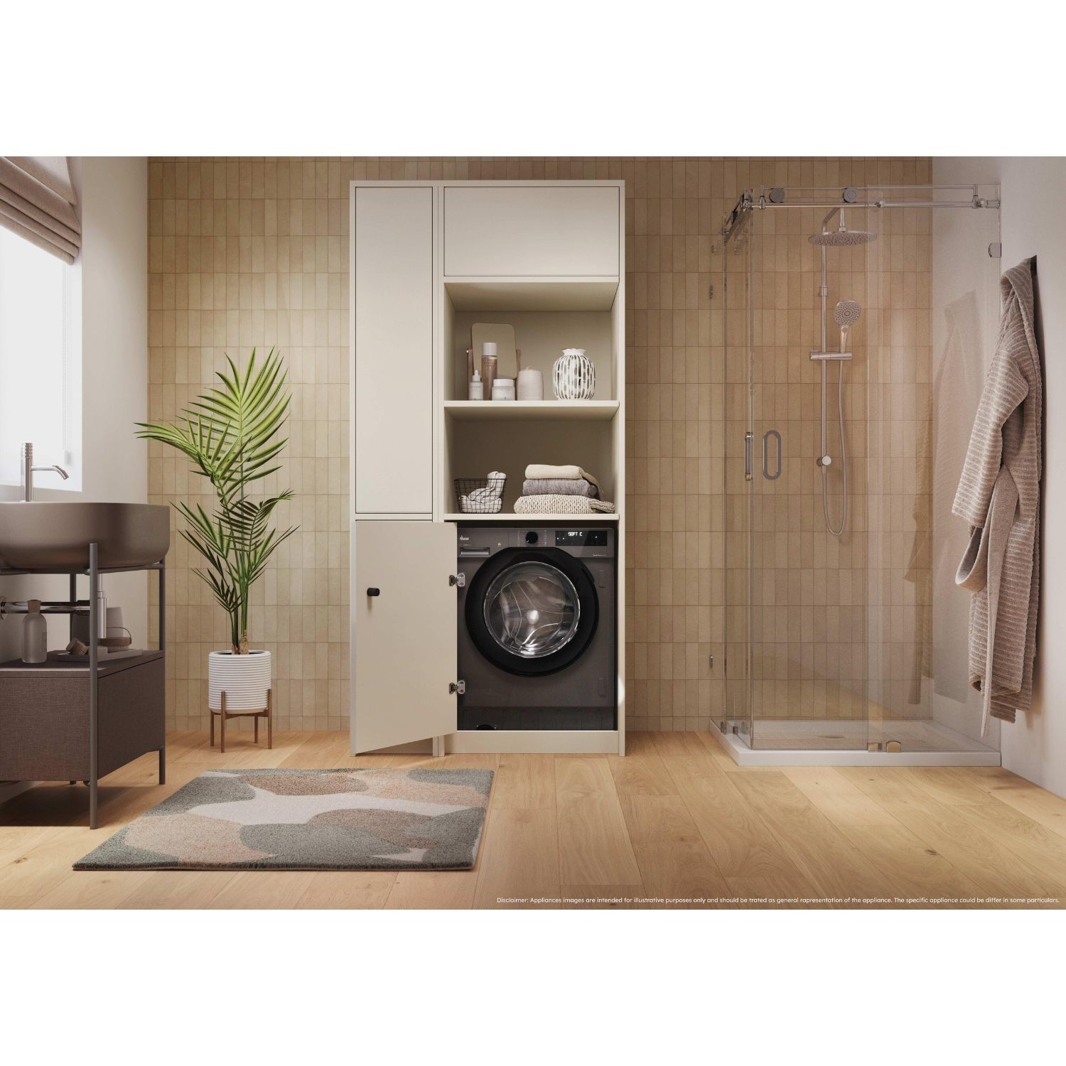 Hoover H-Wash & Dry 400 Pro 9kg Wash 6kg Dry 1600rpm Integrated Washer Dryer - Anthracite Grey - Image 4