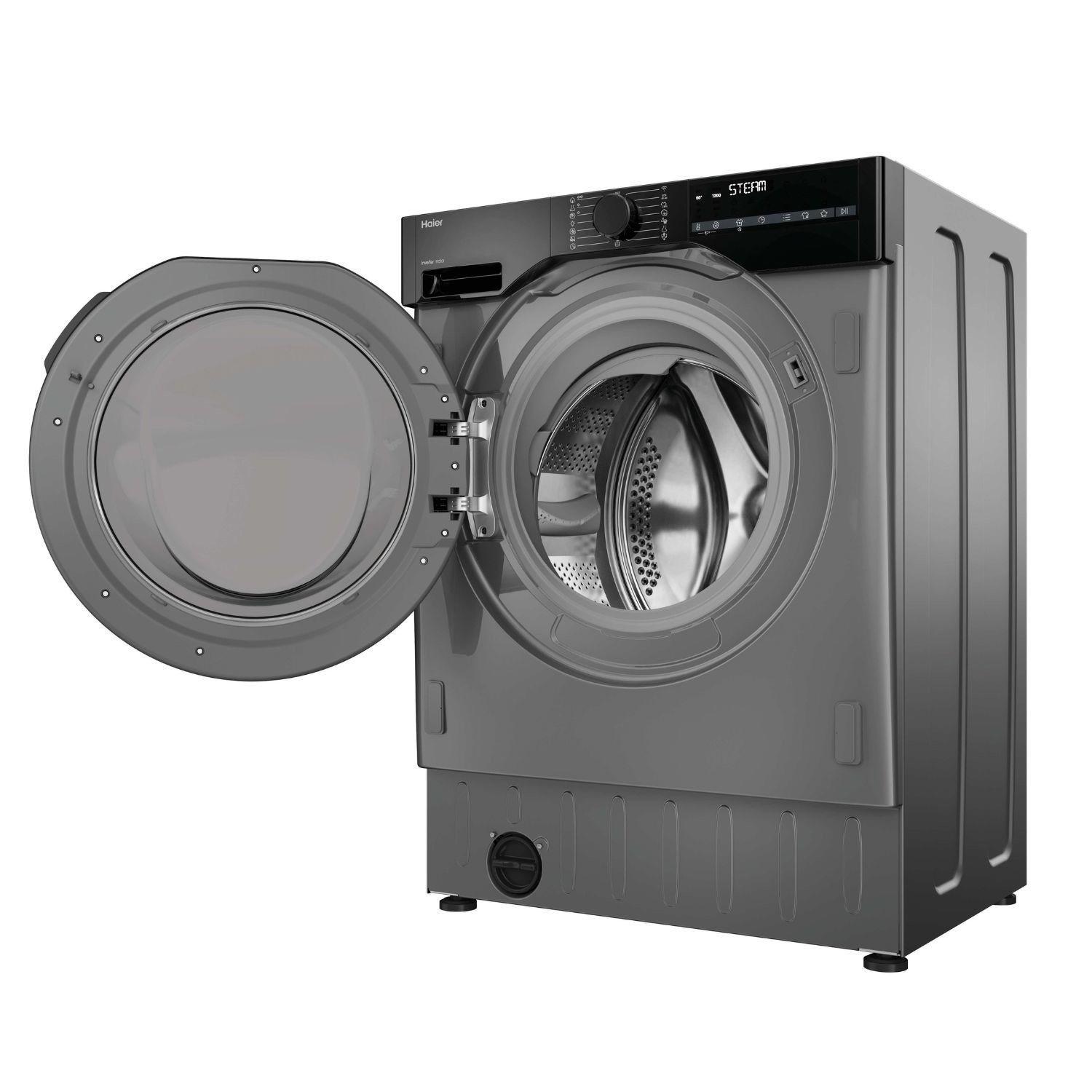 Haier Series 6 9kg Wash 6kg Dry 1600rpm Integrated Washer Dryer - Anthracite Grey - Image 6
