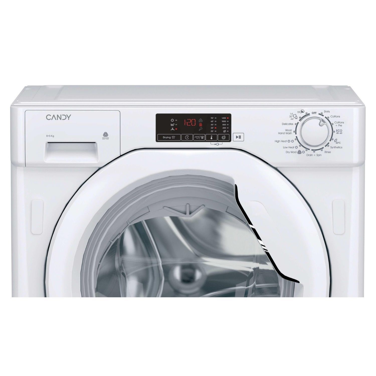 Candy Smart 8kg Wash 5kg Dry 1400rpm Integrated Washer Dryer - White - Image 3