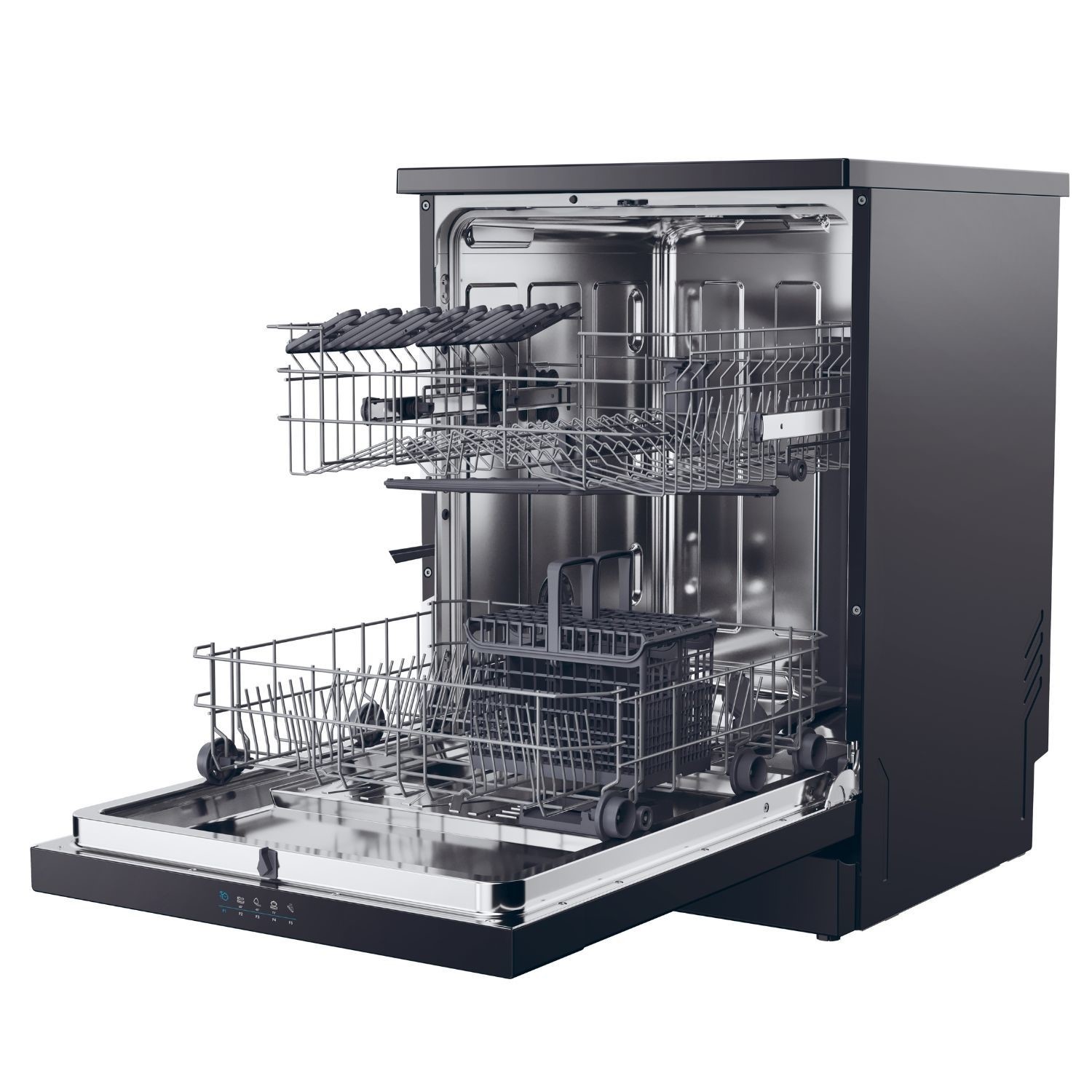Candy Rapido Freestanding Dishwasher - C-Rated Black - Image 9