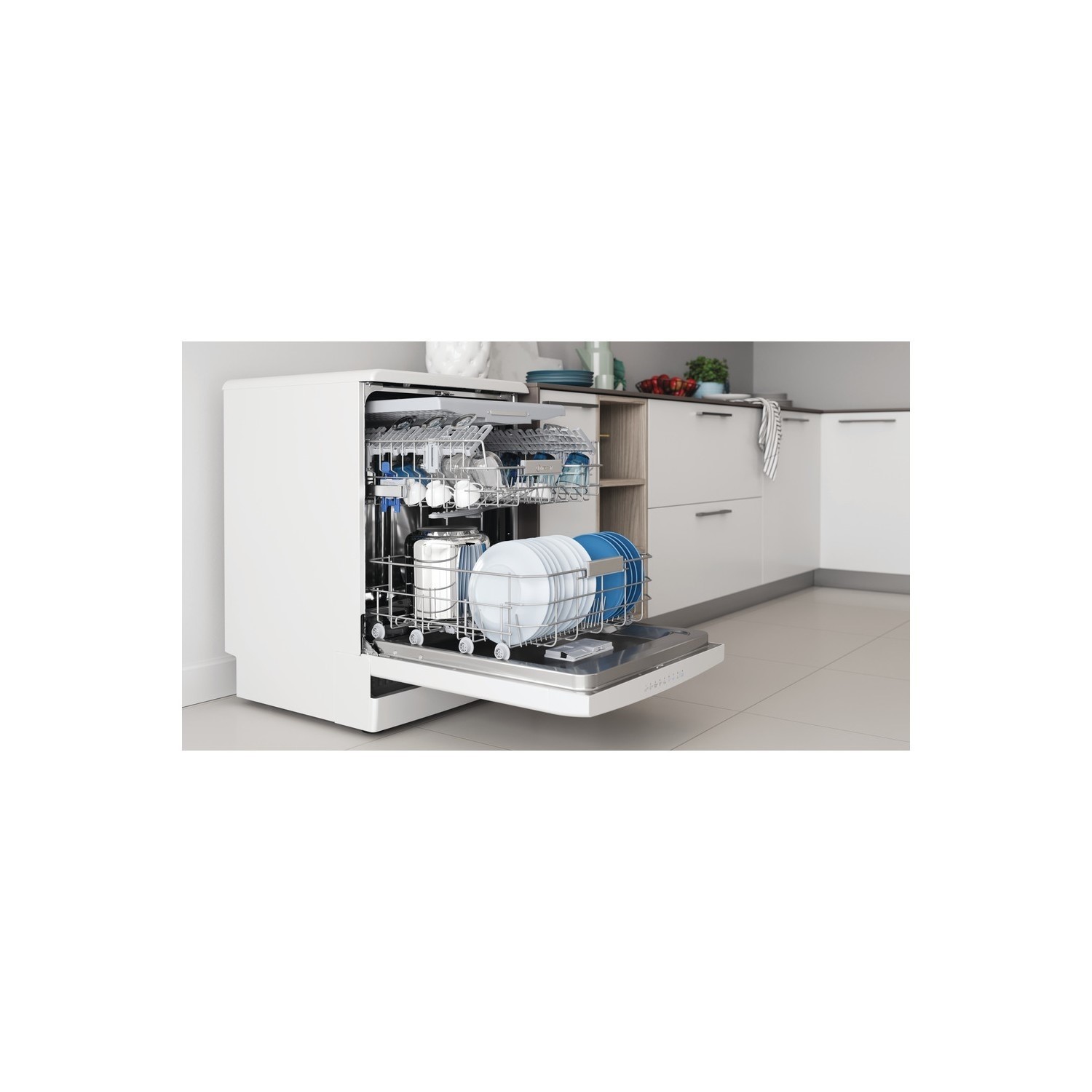 Indesit Fast&Clean Freestanding Dishwasher - D-Rated White - Image 5