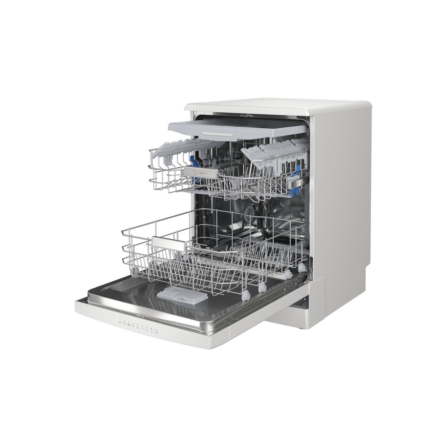 Indesit Fast&Clean Freestanding Dishwasher - D-Rated White - Image 3