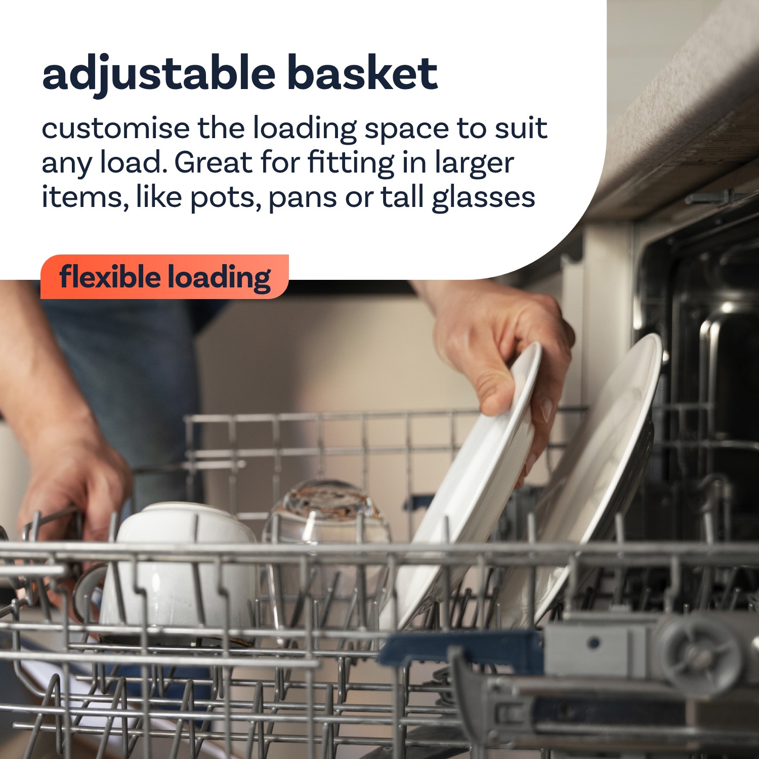 Indesit Fast&Clean Freestanding Dishwasher - D-Rated White - Image 10