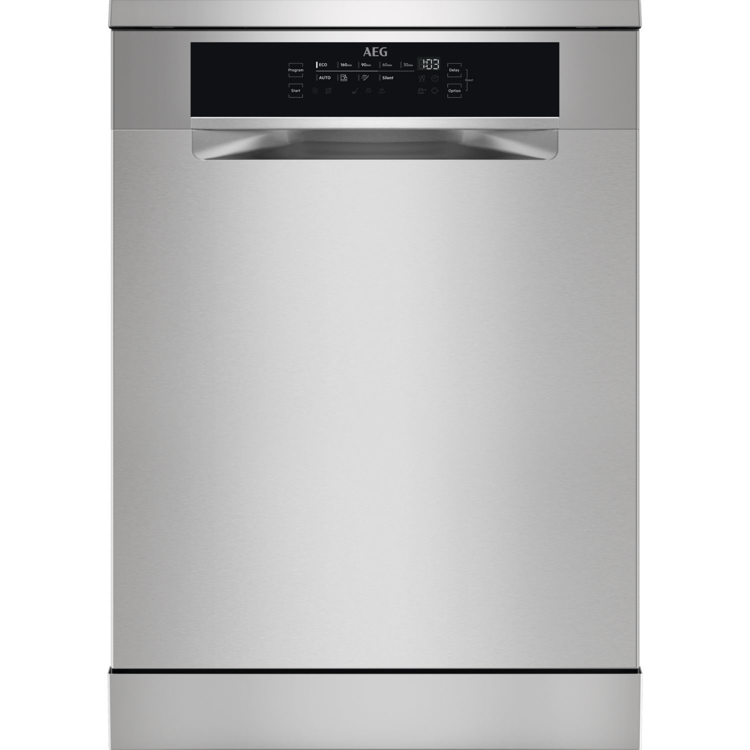AEG 7000 GlassCare Freestanding Dishwasher - Silver A-rated