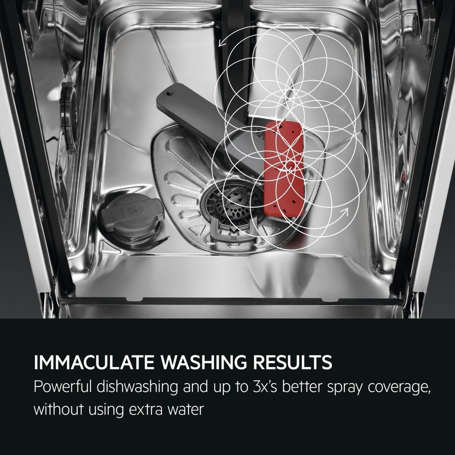 AEG 7000 GlassCare Freestanding Dishwasher - Silver A-rated - Image 3