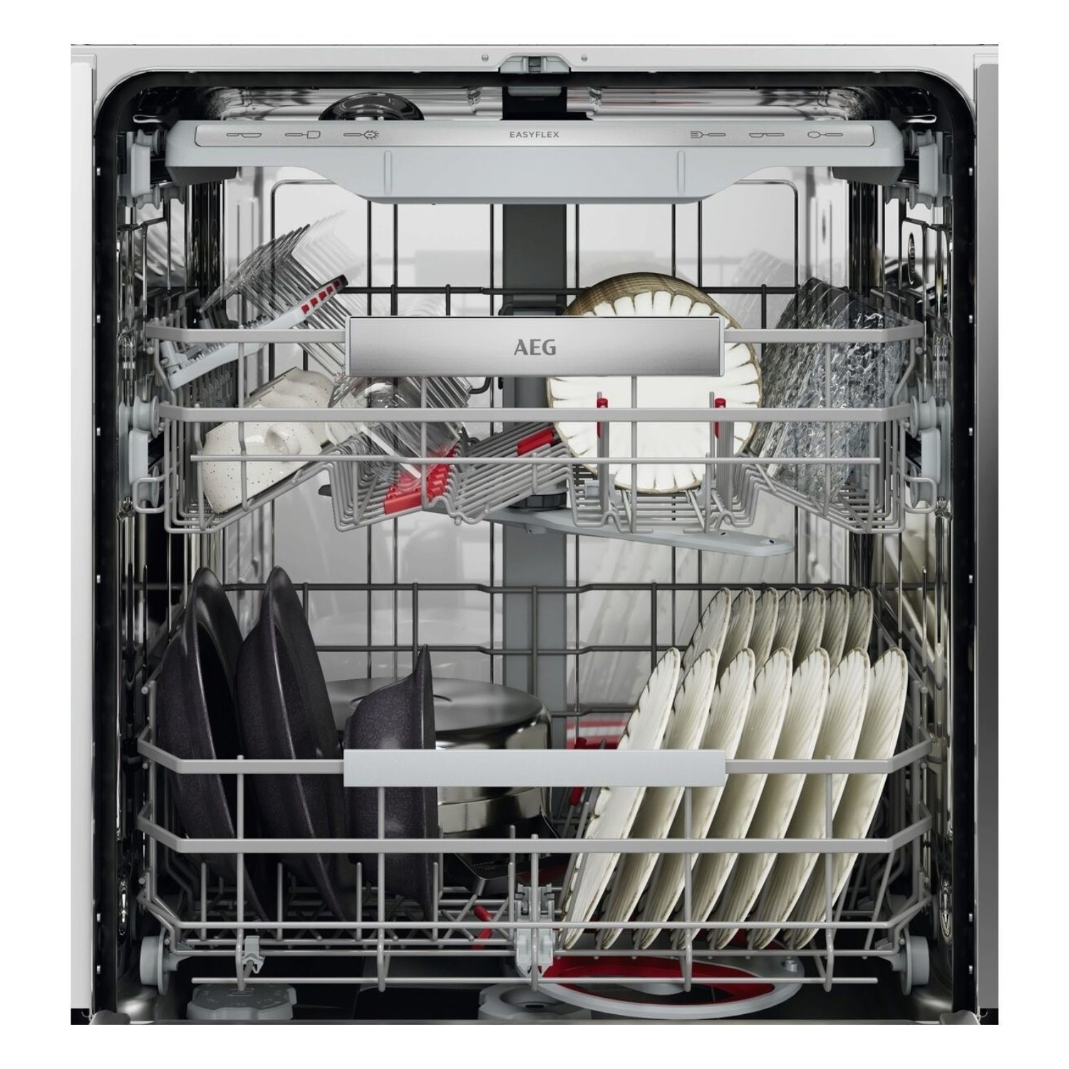 AEG 8000 SatelliteClean Pro Integrated Dishwasher - Smart Wi-Fi, A Rated, Black Control Panel - Image 2