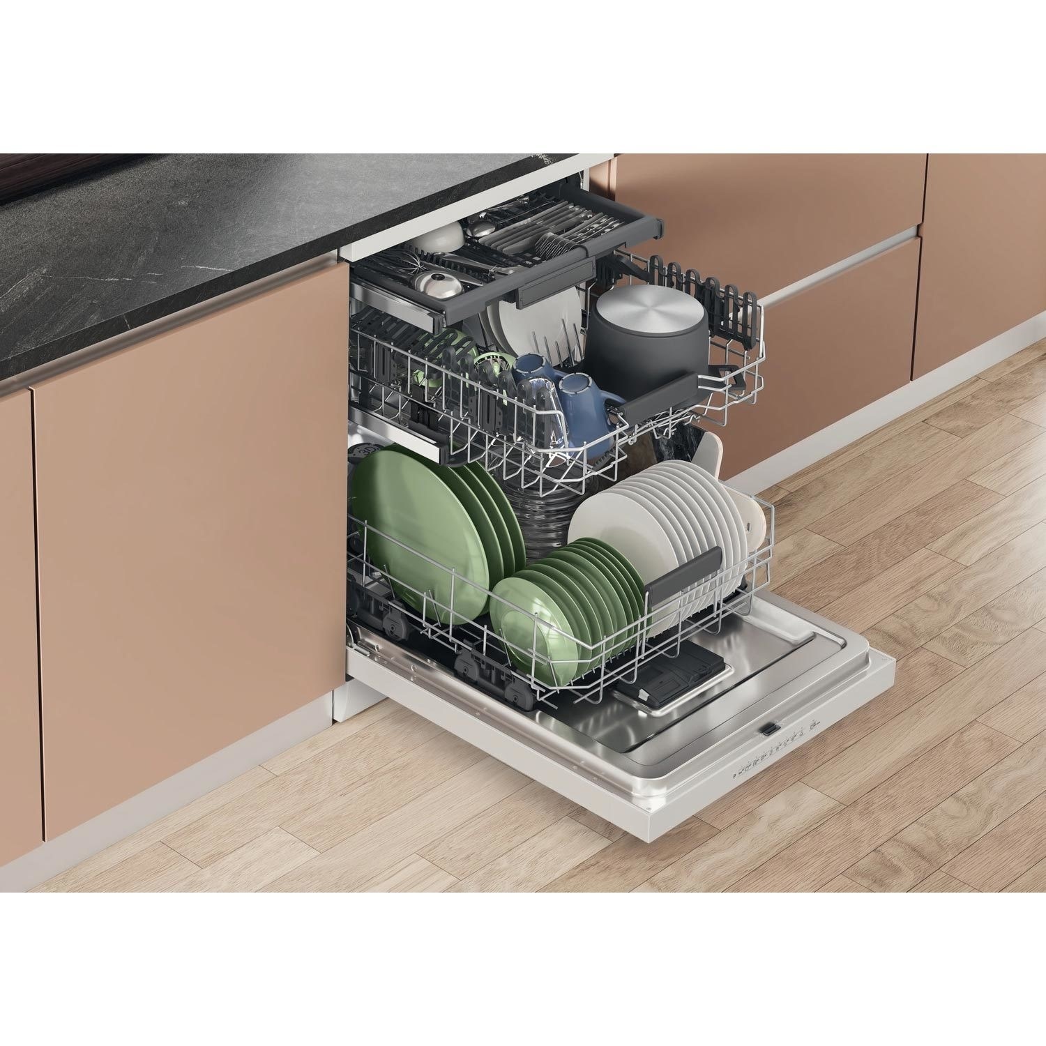 Hotpoint Freestanding Dishwasher - ActiveDry, D-Rated, White - Image 5