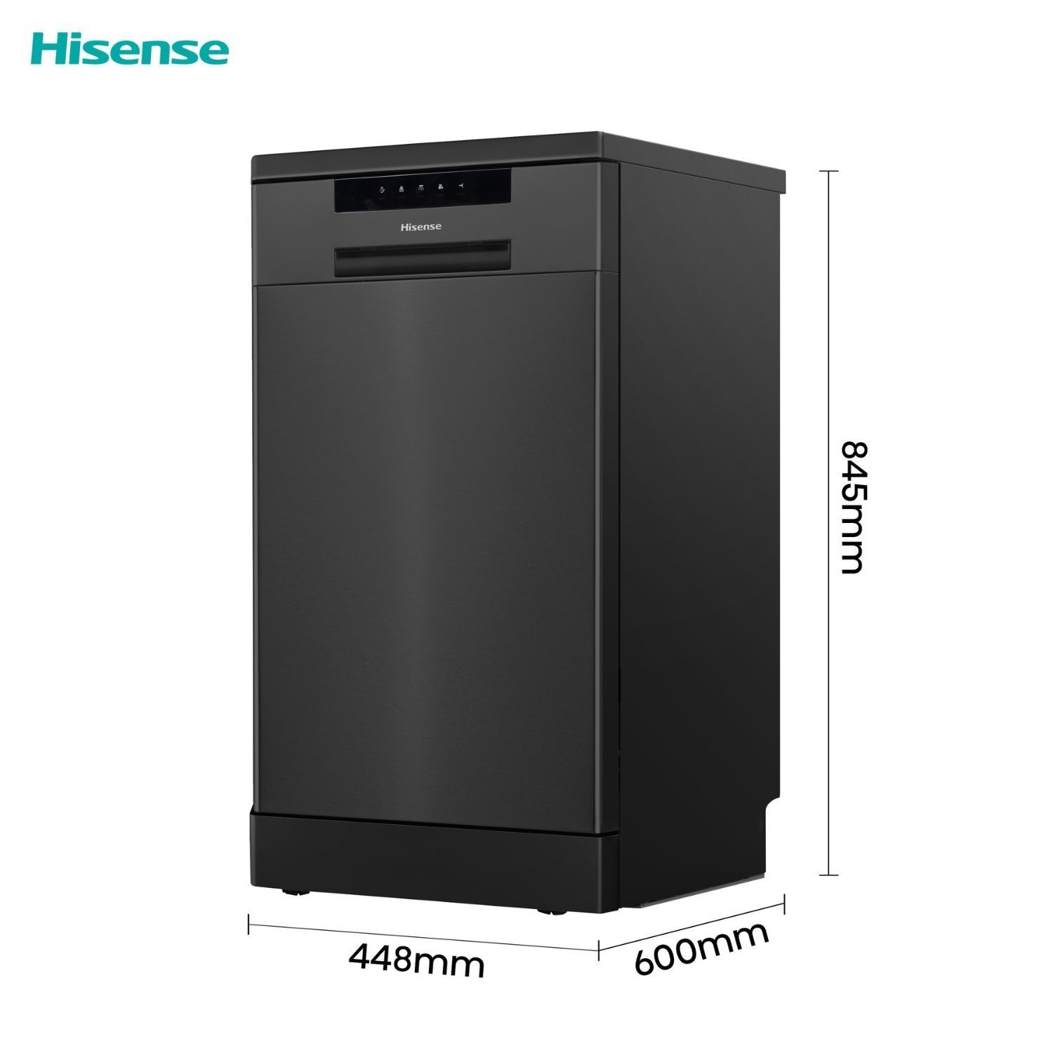 Hisense Hi4 Freestanding Slimline Dishwasher - Flexible Cutlery Tray - Black - Image 9